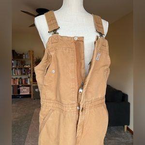 Carhartt Loose Fit Washed Canvas Insulated Bib Overall